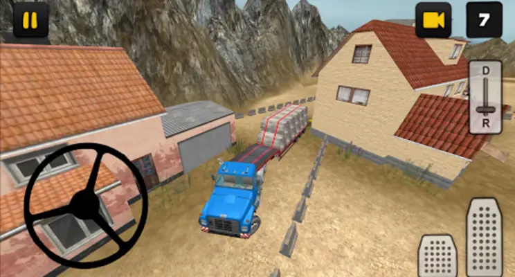 Construction Truck 3D Pipe Transport android App screenshot 0