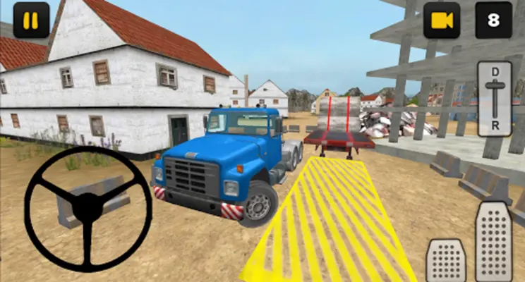 Construction Truck 3D Pipe Transport android App screenshot 2