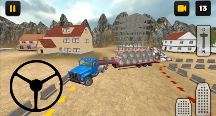 Construction Truck 3D Pipe Transport android App screenshot 3